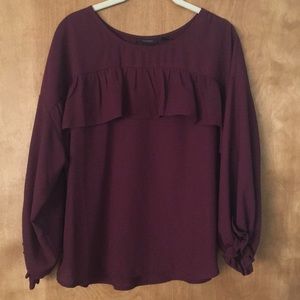 Burgundy Blouse